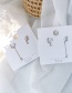 Fashion Silvery  Silver Needles: Shell: Small Flowers: Asymmetrical Earrings