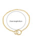 Fashion Golden Buckle Alloy Chain Necklace