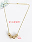 Fashion Golden Copper Pendant Zircon Square Necklace Mama Necklace