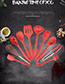 Fashion Red Box Ten Suits 10 Sets Of Silicone Kitchenware Sets