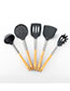 Fashion 6 Sets Of Color Boxes. Food Grade Silicone Solid Wood Handle Kitchen Utensils