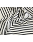 Fashion White Striped Printed Silk Scarves Small Scarves Versatile Uses