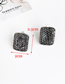 Fashion Silvery Square Ear Clip With Alloy Diamond