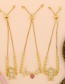 Fashion Boy Gold Copper Bracelet With Zircon Beads