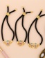 Fashion Black Rope Girl Copper Inlaid Zircons Cartoon Character Bracelet