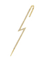 Fashion Lightning Micro-set Zircon Geometric Long Lightning Earrings