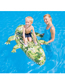 Fashion Green Electric Rays Water Animal Inflatable Mount Toy Floating Bed