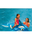 Fashion Clear Blue Transparent Blue Whale Water Mount Inflatable Floating Row