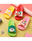 Fashion Little Peach Fruit Hit Color Soft Bottom Non-slip Children's Word Slippers
