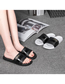Fashion Black Couple's Home Pvc Plastic Slippers