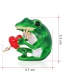 Fashion Green Alloy Drip Frog Brooch