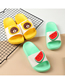 Fashion Panda Fruit Animal Hit Color Non-slip Soft Bottom Word Children Slippers