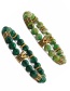 Fashion Agate + Emperor Stone Emperor Agate Turquoise Malachite Blue Point Tiger Eye Beads Bracelet Set