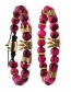 Fashion Tiger Eye Set Crown Shape Decorated Woven Bead Bracelet Sets