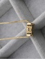 Fashion Long Ghost Head Micro-set Zircon Long Ghost Alloy Necklace