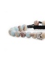 Fashion Frosted Crown Tiger Eye Frosted Stone Shoushan Stone Powder Crystal Crown Braided Bracelet