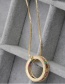 Fashion Color Mixing Micro-set Zircon Ring Alloy Necklace