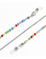 Fashion Silver Crystal Stainless Steel Chain Color-retaining Non-slip Glasses Chain