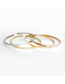 Fashion 14k Gold Stainless Steel C-shaped Opening Bracelet