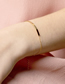 Fashion Rose Gold Stainless Steel Word Smile Stitching Chain Bracelet