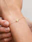 Fashion 14k Gold Irregular Uneven Chain Adjustable Bracelet