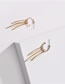 Fashion Golden Alloy Geometric Tassel Earrings