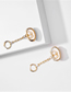 Fashion Golden Natural Shell Pearl Alloy Earrings