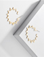 Fashion Golden Geometric Sun Alloy Earrings