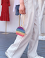 Fashion Color Beaded Braided Chain Shoulder Bag