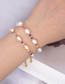 Fashion Beige Natural Freshwater Pearl Rice Beads Gold-plated Color-preserving Adjustable Bracelet