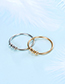 Fashion Silver Round Bead Alloy Smooth Ring