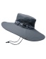 Fashion Big Eaves Army Green Breathable Anti-ultraviolet Splicing Mesh Foldable Fisherman Hat