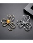 Fashion 18k Pearl Copper Inlay Zircon Hollow Flower Brooch