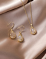 Fashion Necklace Micro-set Zircon Water Drop Alloy Earring Necklace