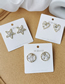 Fashion Love Section Transparent Resin Pearl Love Round Five-pointed Star Earrings