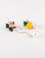 Fashion Color Mixing Coconut Fruit Asymmetrical Pineapple Pearl Earrings