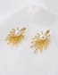 Fashion Golden Firework Pearl Micro-set Zircon Alloy Earrings