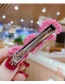 Fashion Pink Series Little Zou Ju Hit The Color Resin Alloy Hairpin Set