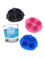 Fashion Red Four-hole Silicone Ice Mould For Brain Modeling