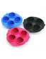 Fashion Red Four-hole Silicone Ice Mould For Brain Modeling