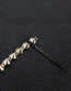 Fashion Golden Diamond-shaped Geometric Tassel Hairpin