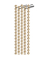 Fashion Golden Diamond-shaped Geometric Tassel Hairpin