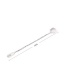 Fashion Single Silver Skull And Stainless Steel Spoon And Fork Integrated Dual-use Stirring Spoon