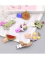 Fashion 1 Coconut Tree Sequined Fruit Contrast Color Geometric Hairpin