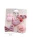Fashion Pink Strawberry Series Flower Animal Bowknot Net Children Hair Clip Set