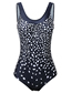 Fashion Black Sling Polka Dot Printed One-piece Swimsuit