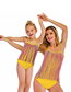 Fashion Ladies-yellow Tassel Suspender One-piece Swimsuit Parent-child Outfit