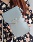 Fashion Gray-blue Caring Metal Transparent Touch Screen Multifunctional Mobile Phone Bag