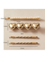 Fashion Golden Love Pearl Alloy Clip Set