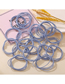 Fashion Pink Thin High-strength Solid Color Hair Rope Set